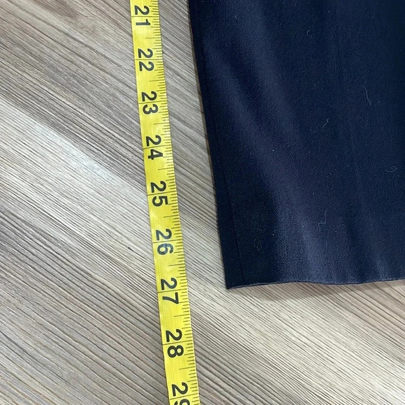 Talbots Refined Bi-stretch straight leg pants Trousers Navy Womens size 10P - Picture 8 of 12